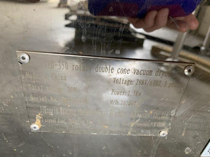 Used SZG-350 Jacketed Rotary Vacuum Dryer