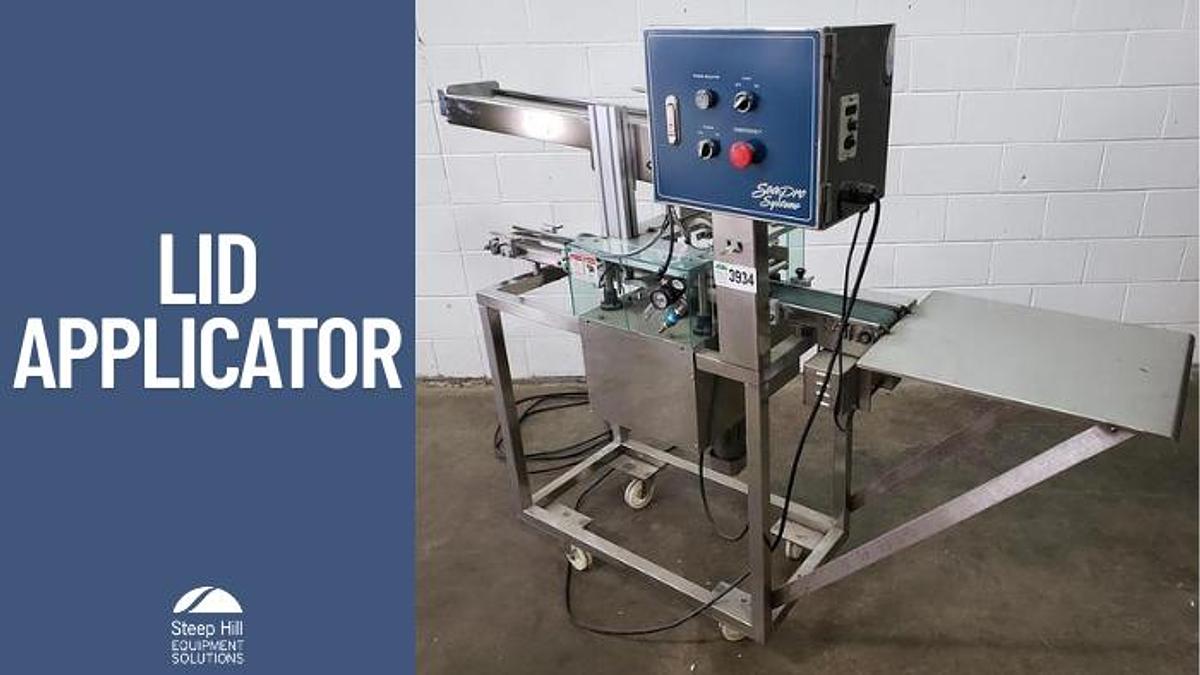 Used SeaPro Systems Single Lane Lid Applicator