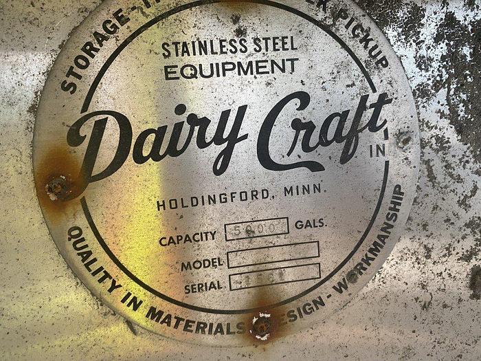 Used Dairy Craft 5000 Gal Tank