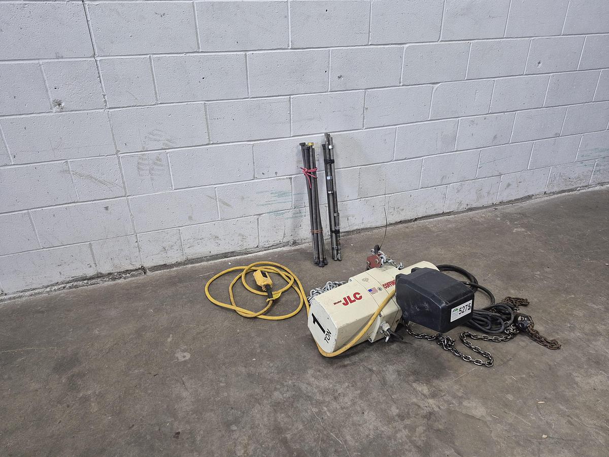 Used Coffing JLC 1-Ton Electric Chain Hoist