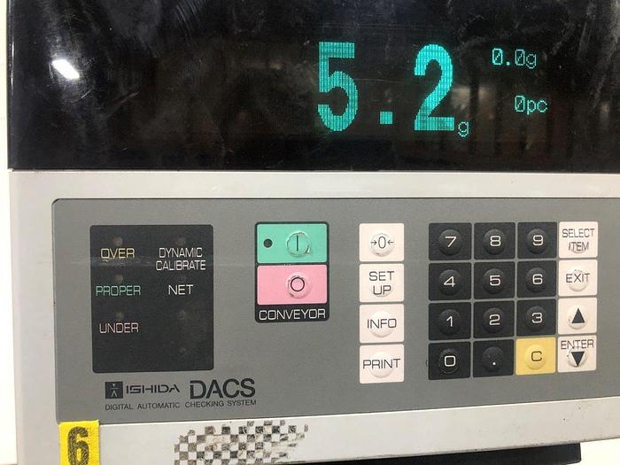 Used Ishida Checkweigher & Air-Jet Rejector