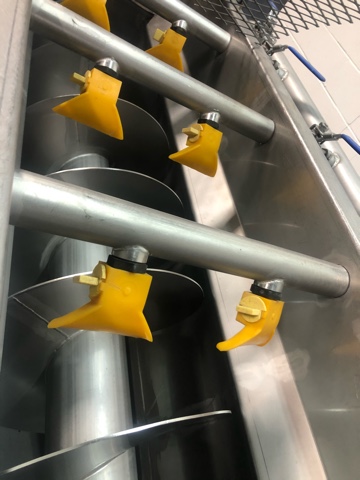 Used DTS Produce Corkscrew Wash Tank