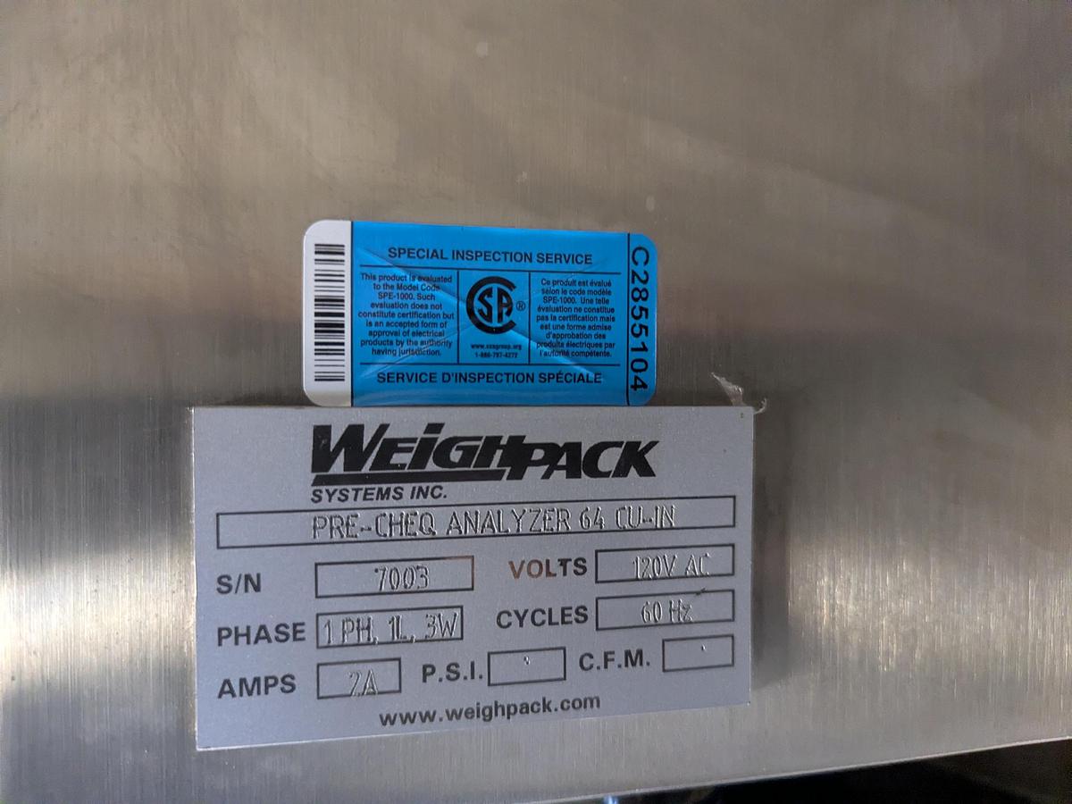 Used Weighpack Primo 14 Head Scales with Platform and PreCheq Analyzer