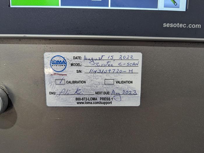 Used Sesotec C-Scan GHF Metal Detector