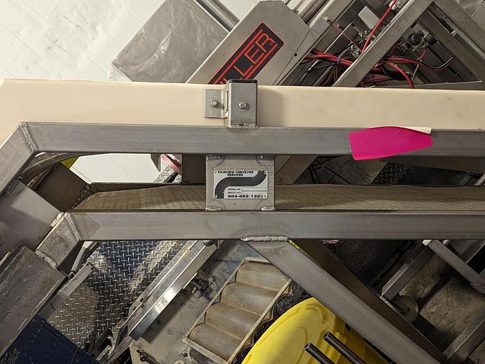 Used Fairview 5'H Cleated Incline Conveyor