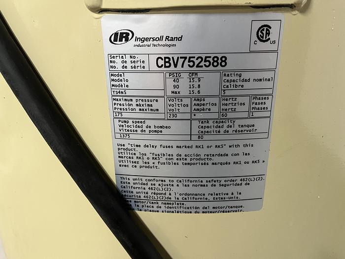 Used Ingersoll Rand 5 HP Air Compressor