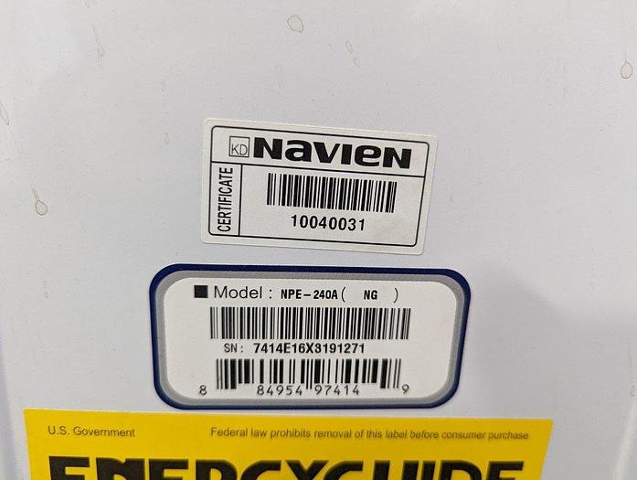 Used Navien NPE-240A Water Heater