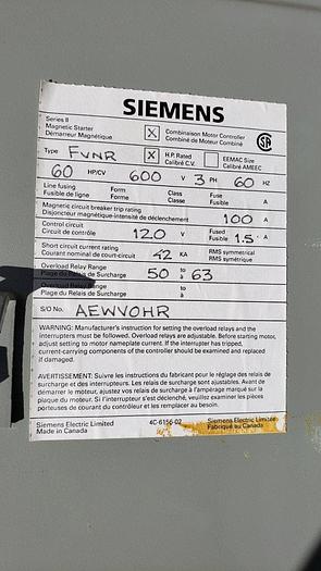 Used Baldor 60Hp VFD with Siemens Control Box