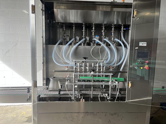 Used 6-Head Bottle Filler