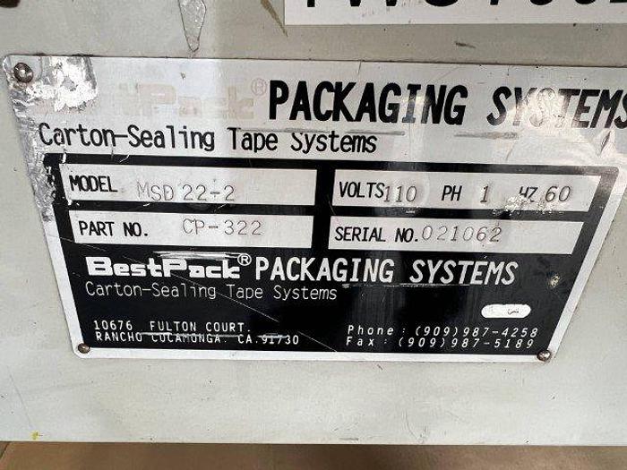 Used BestPack MSD22-2 Semi-Auto Carton Sealer