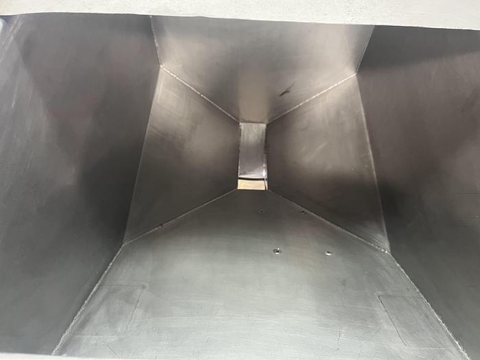 Used 9 CF Stainless Steel Hopper Tote