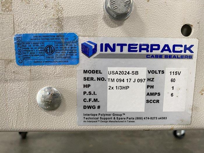 Used Interpack Semi-Auto Case Sealer