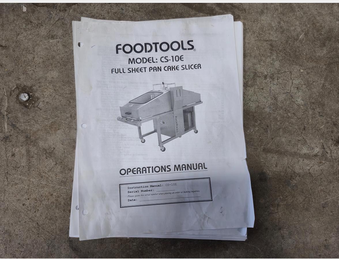 Used FoodTools CS-10E Semi-Automatic Sheet Product Slicer