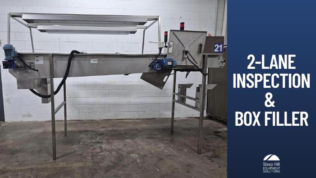 Used Unitec 2-Lane Inspection & Box Filler