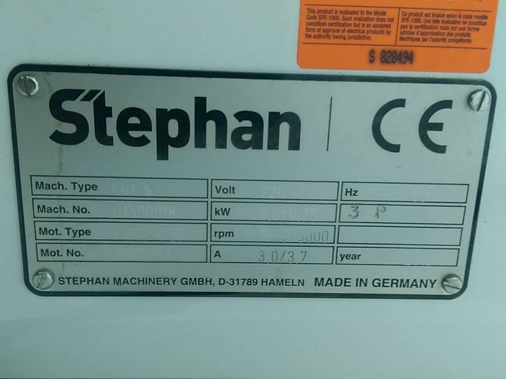 Used Stephan Food Chopper