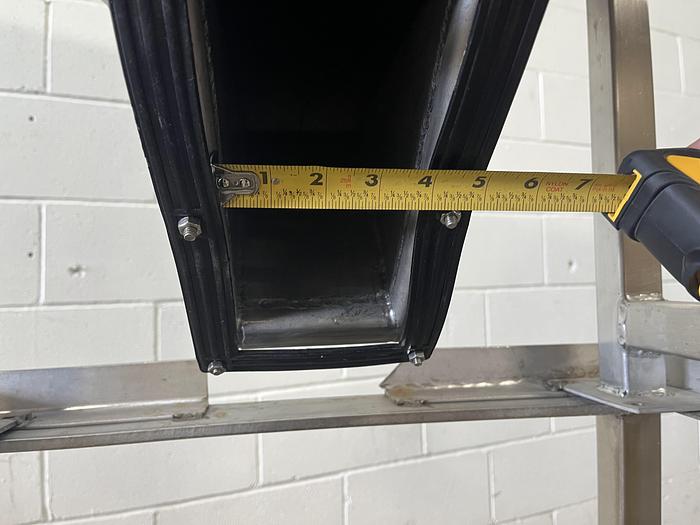 Used 9 CF Stainless Steel Hopper Tote