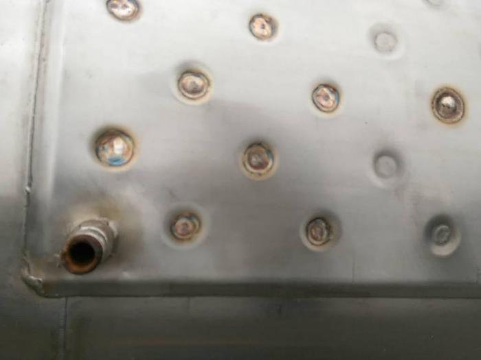 Used 300 Gallon Vertical SS Top Jacketed Tank