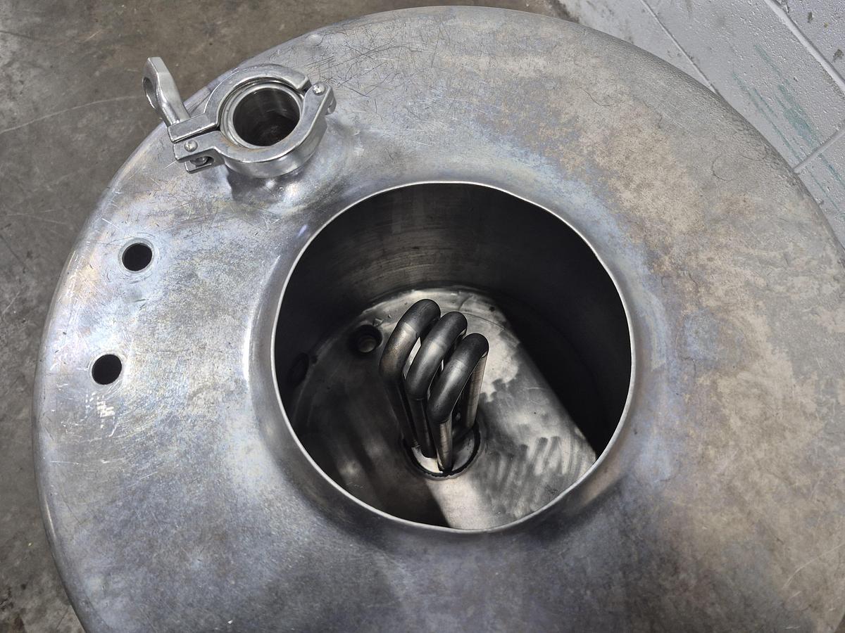 Used SS 20 Gallon Tank with Heat Exchange Pipe