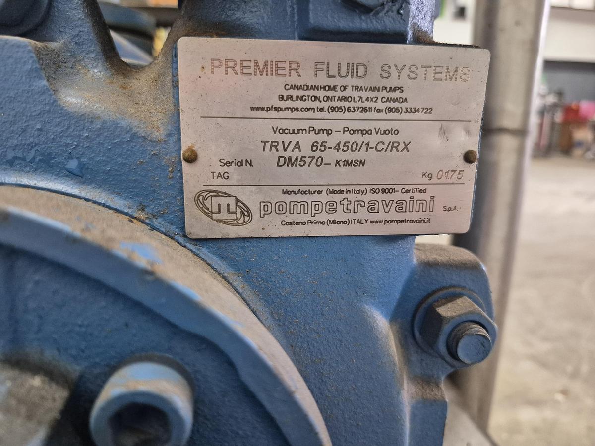 Used Premier Fluid Systems Liquid Ring Vacuum Pump