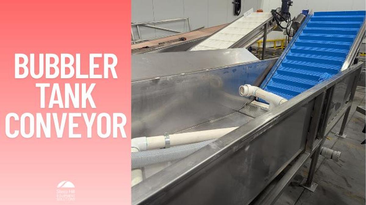 Used Bubbler Tank Conveyor