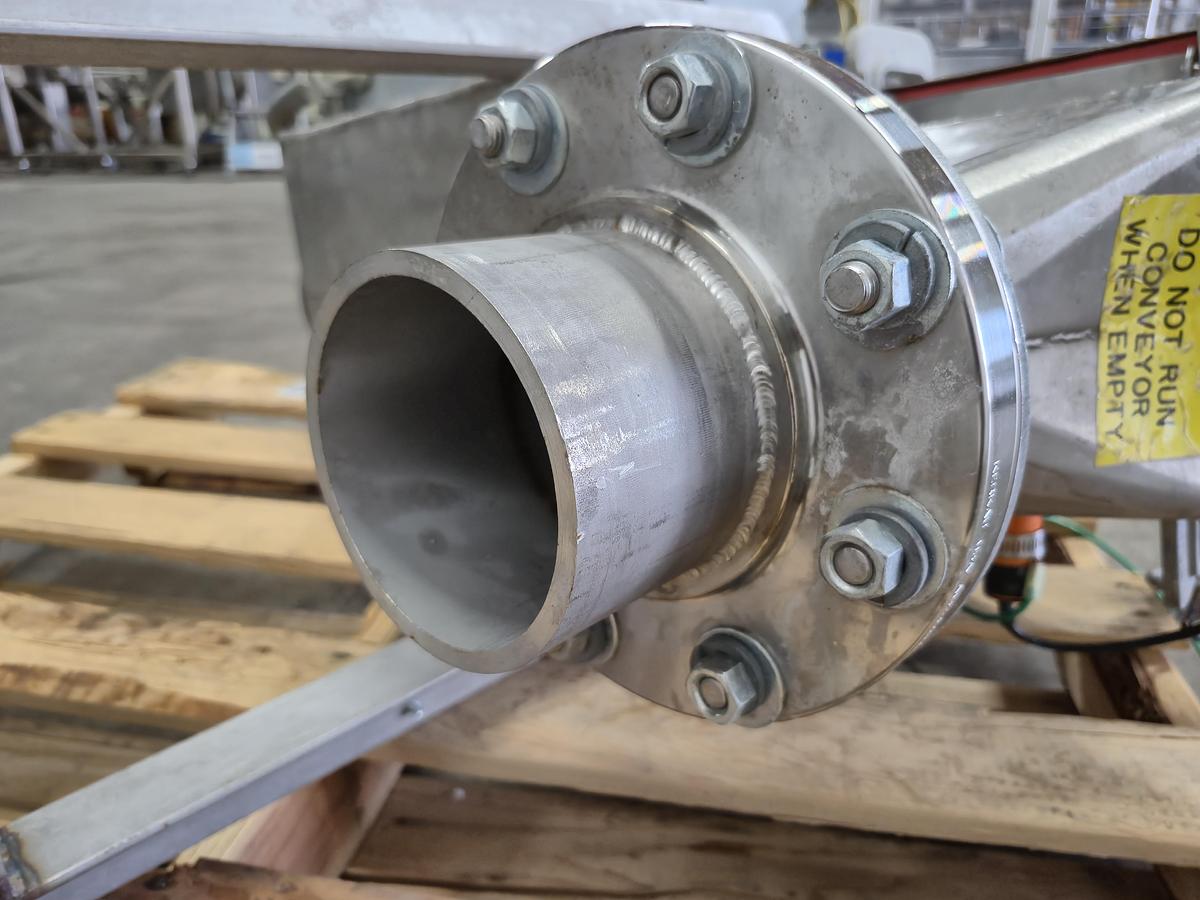 Used Flexicon Sanitary Stainless Steel Screw Conveyor / Volumetric Auger Feeder