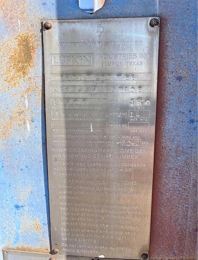 Used 160 Lufkin Mark Pumping Unit