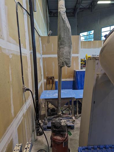 Used V Blender with Infeed & Outfeed Augers