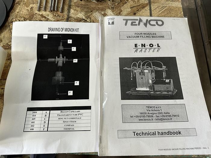 Used Tenco ENOLMASTER Vacuum Bottling Machine