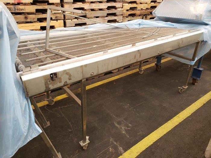 Used 10' Wire Belt Inspection Conveyor