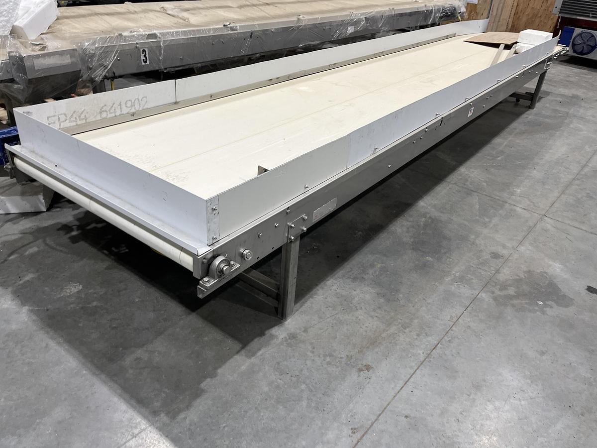 Used 18.5ft Flat Belt Conveyor
