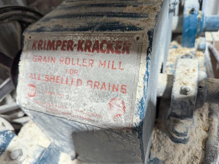 Used Davis Krimper Kracker Grist Mill with Auger