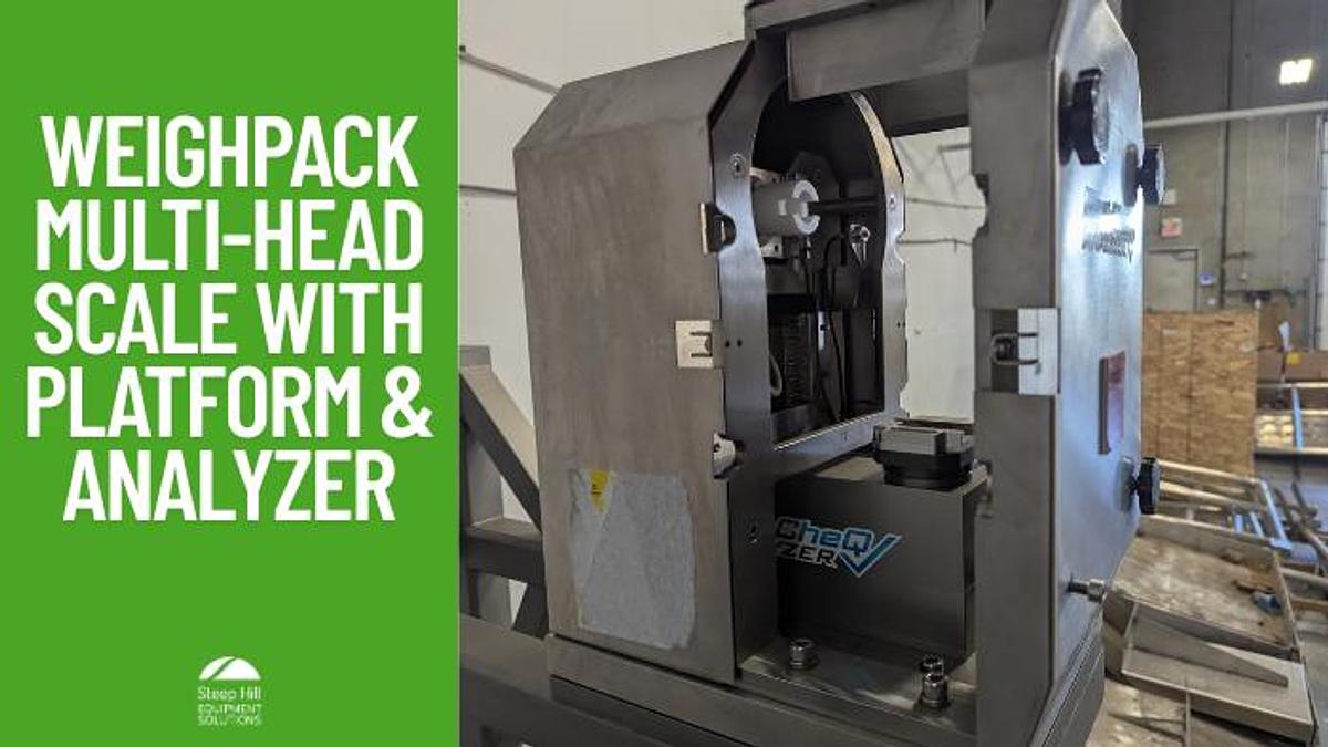 Used Weighpack Primo 14 Head Scales with Platform and PreCheq Analyzer