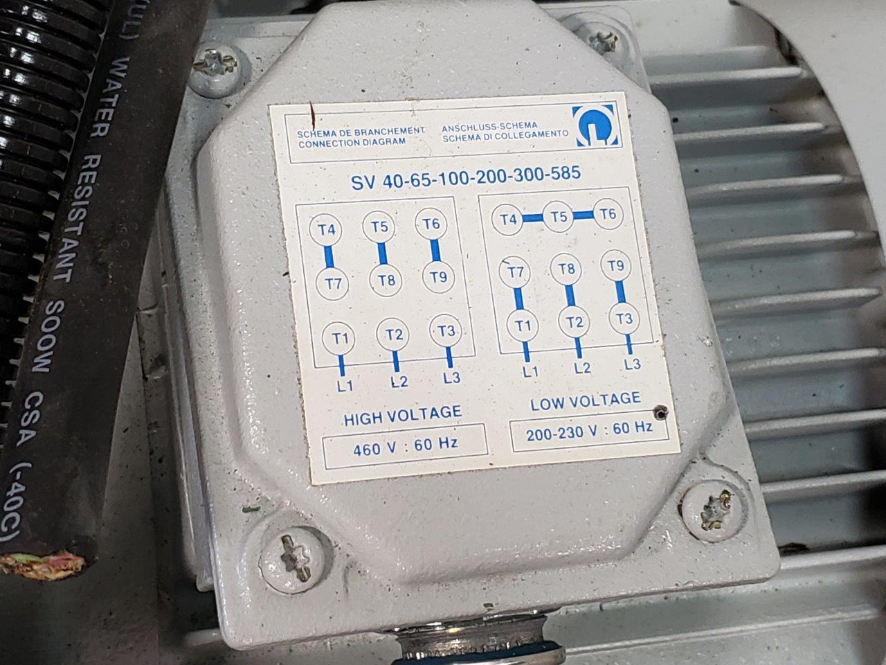 Used Sogevac SV 40 Rotary Vane Vacuum Pump