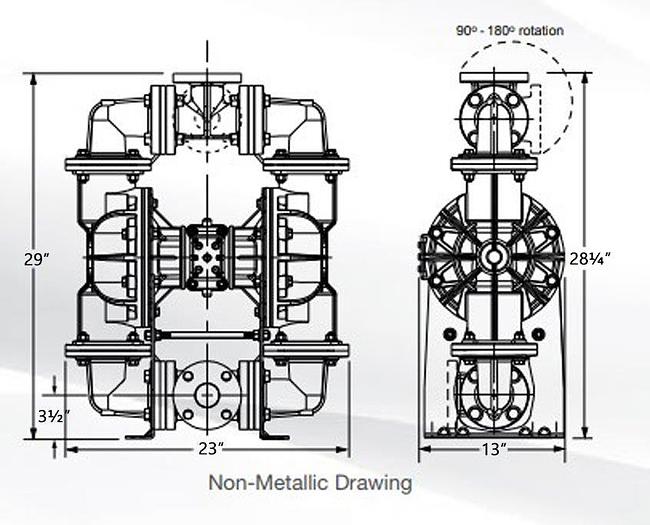 Used Sandpiper Standard Duty Non-Metallic Pump