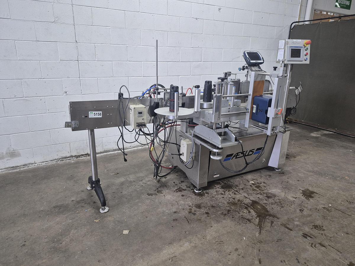 Used Aesus Eco Wrap Prism Labelling Machine