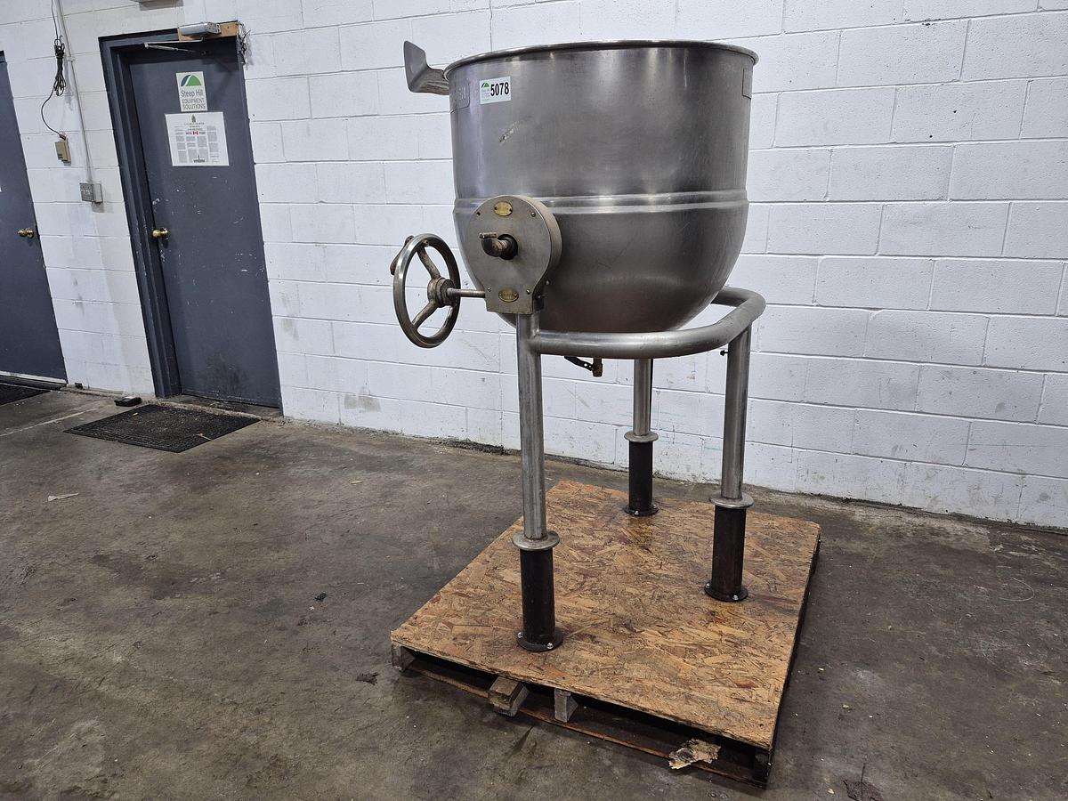 Used Goren D-80 SP 80 Gallon Jacketed Tilting Kettle