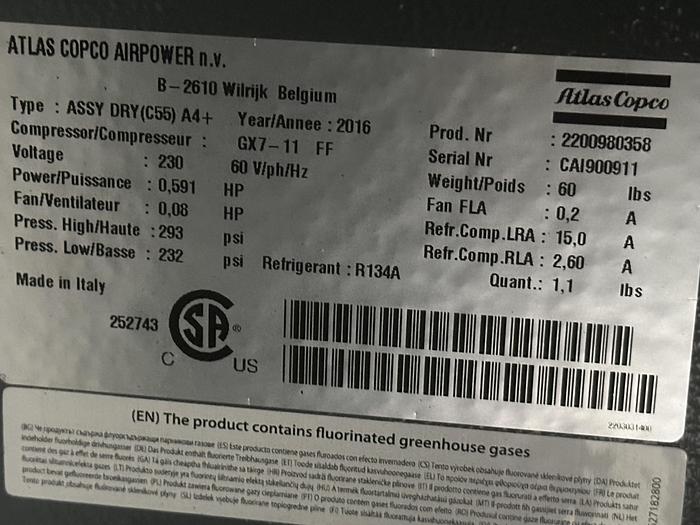 Used Atlas Copco Air Compressor