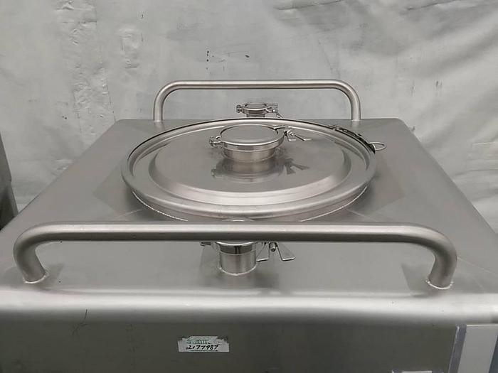 Used 75 Gallon Rolling SS Pharma Mixing Totes