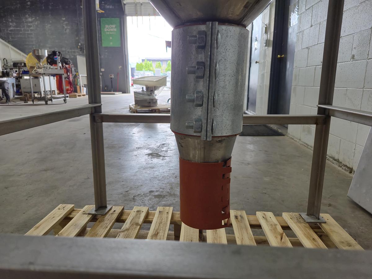 Used Flexicon Hopper with Grate Magnet