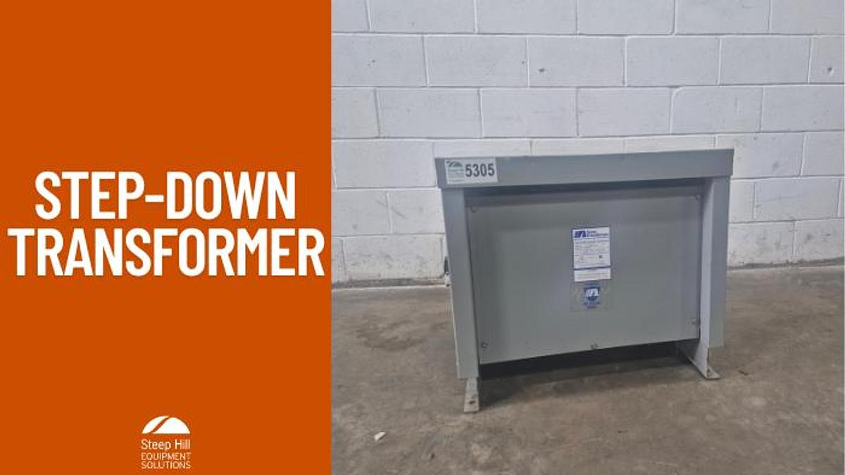 Used Acme 30 kVA 3-Phase Step-Down Transformer