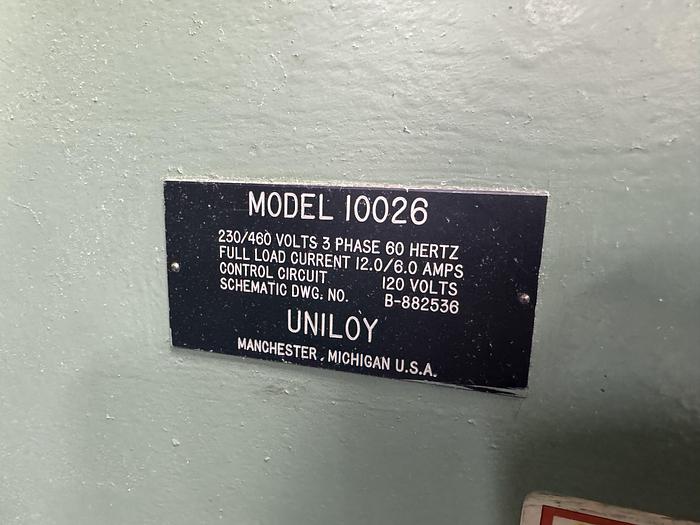 Used UNILOY MODEL 2016 Blowmolder
