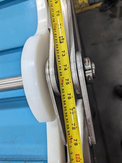 Used Andgar Adjustable Angle Dog Leg Conveyor