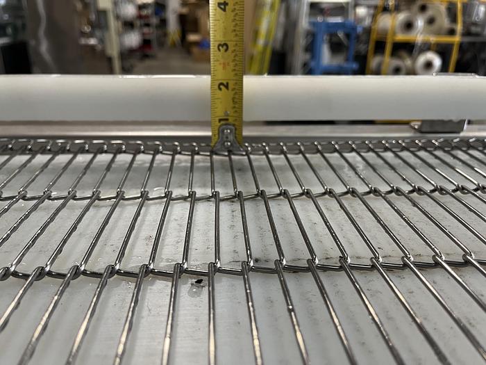 Used Three-Section Wire Conveyor with Rails