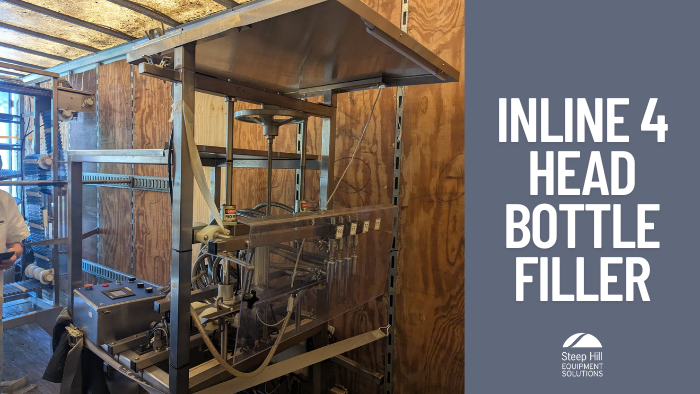 Used Inline 4 Head Bottle Filler