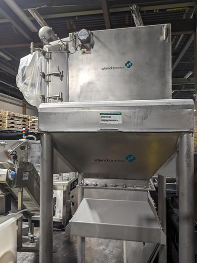 Used Schenck Process Bag Dump Station w/ Dust Collector