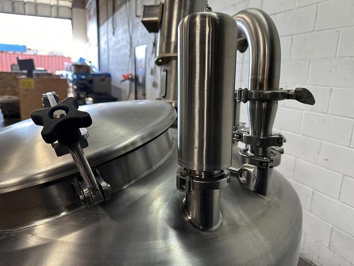 Used Stainless Steel Tank w/ Sharpe Mixer