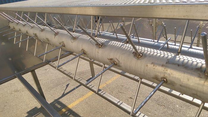 Used 10’ Wide SS Unloading Conveyor