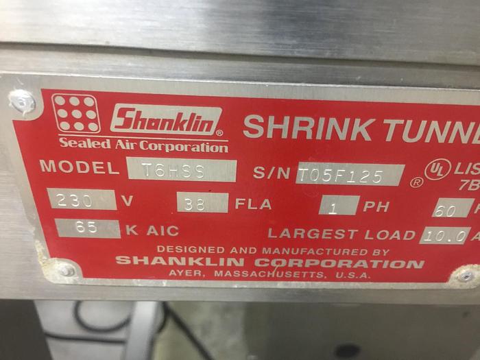 Used Shanklin Shrink Tunnel and Heat Sealer
