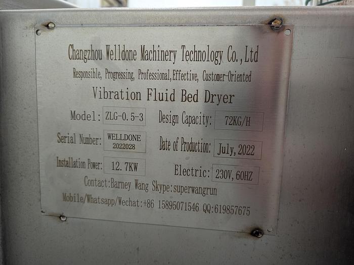 Used Combination Belt and Fluid Bed Dryer System