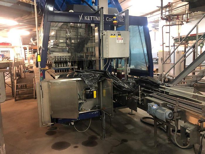 Used Kettner Contipac Rotary 24-Bottle Case Packer